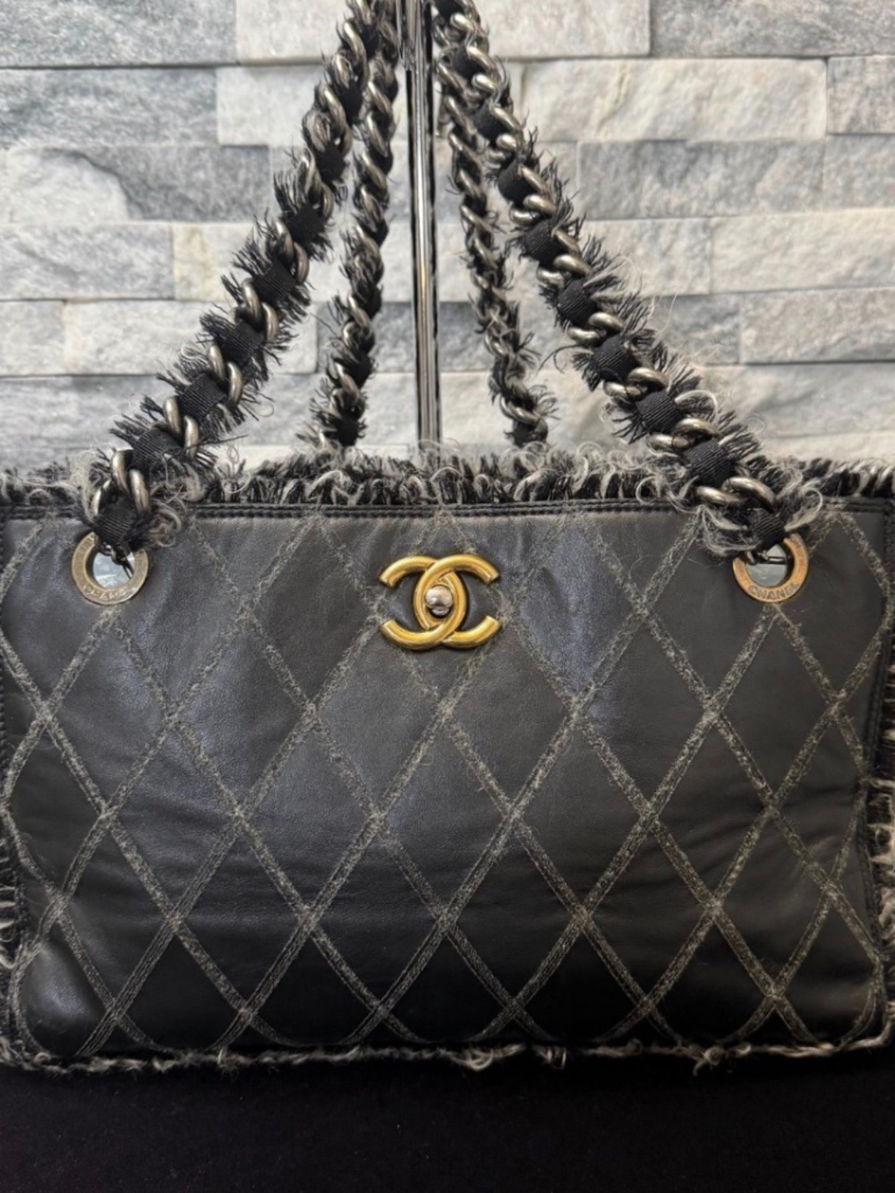 Chanel Large Tweedy Tote Bag~EUC